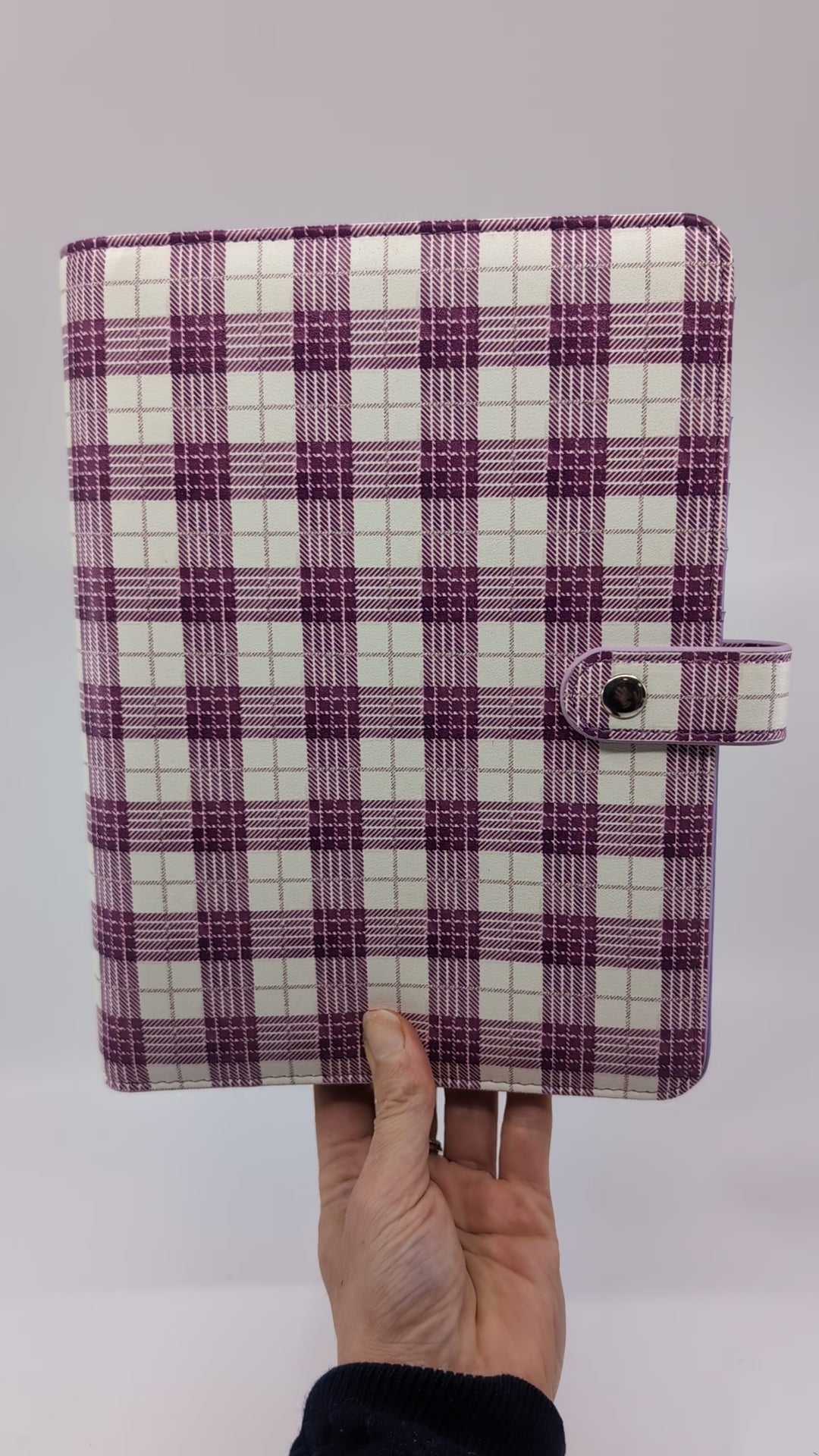 "Check Me Out" 6 Ring A5 Planner Cover