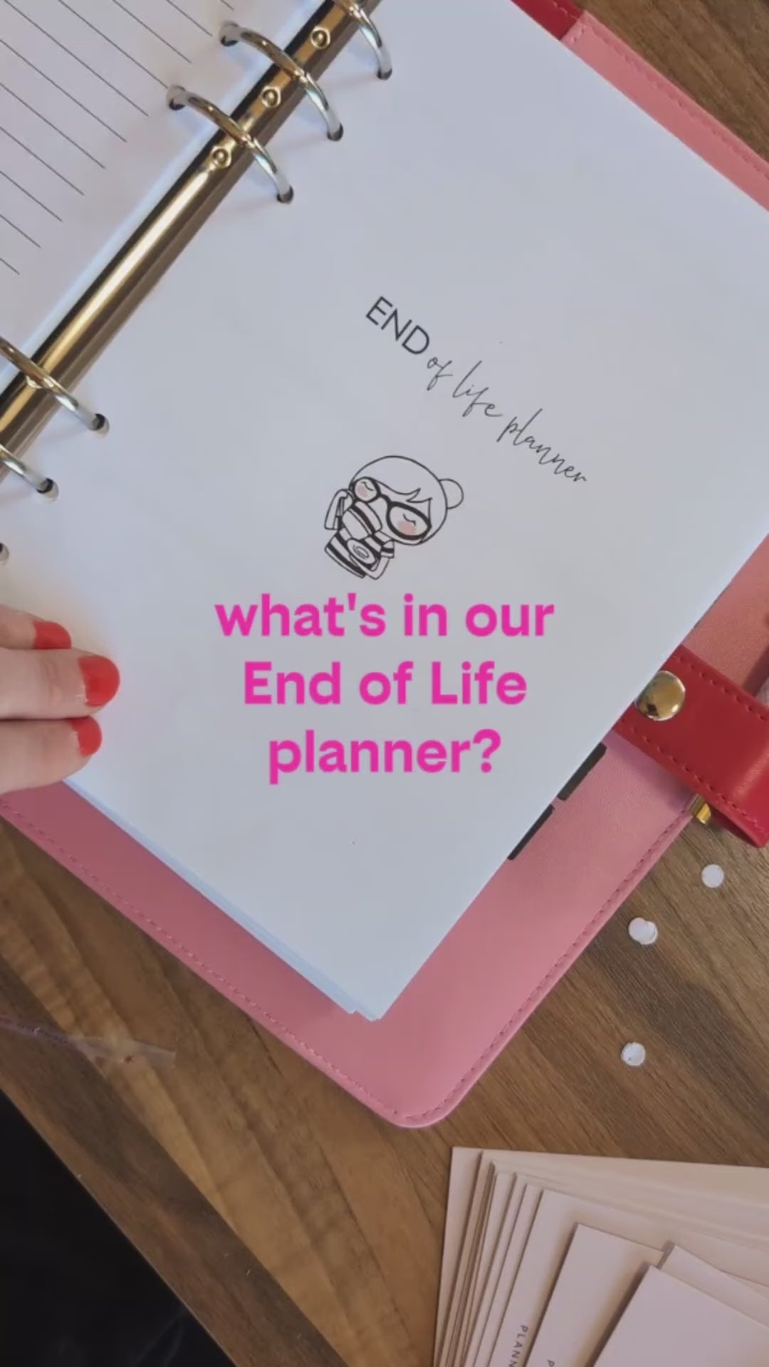 A5 End of Life | Funeral Planner planner insert/refill