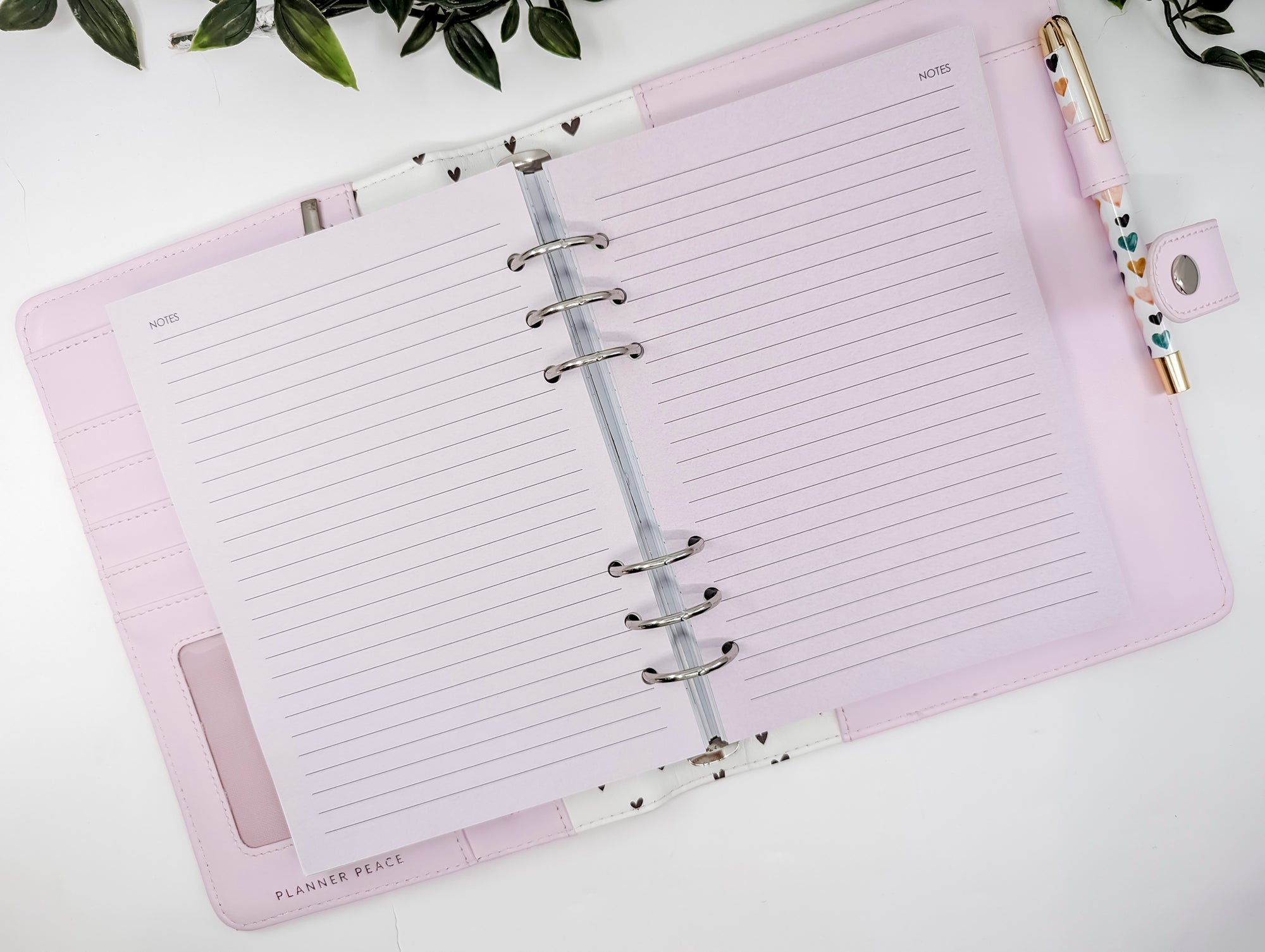 Coloured 125gsm lined notepaper