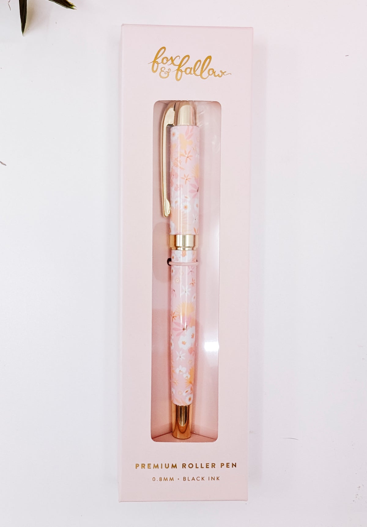 Roller Pen - Fox and Fallow (pink floral)