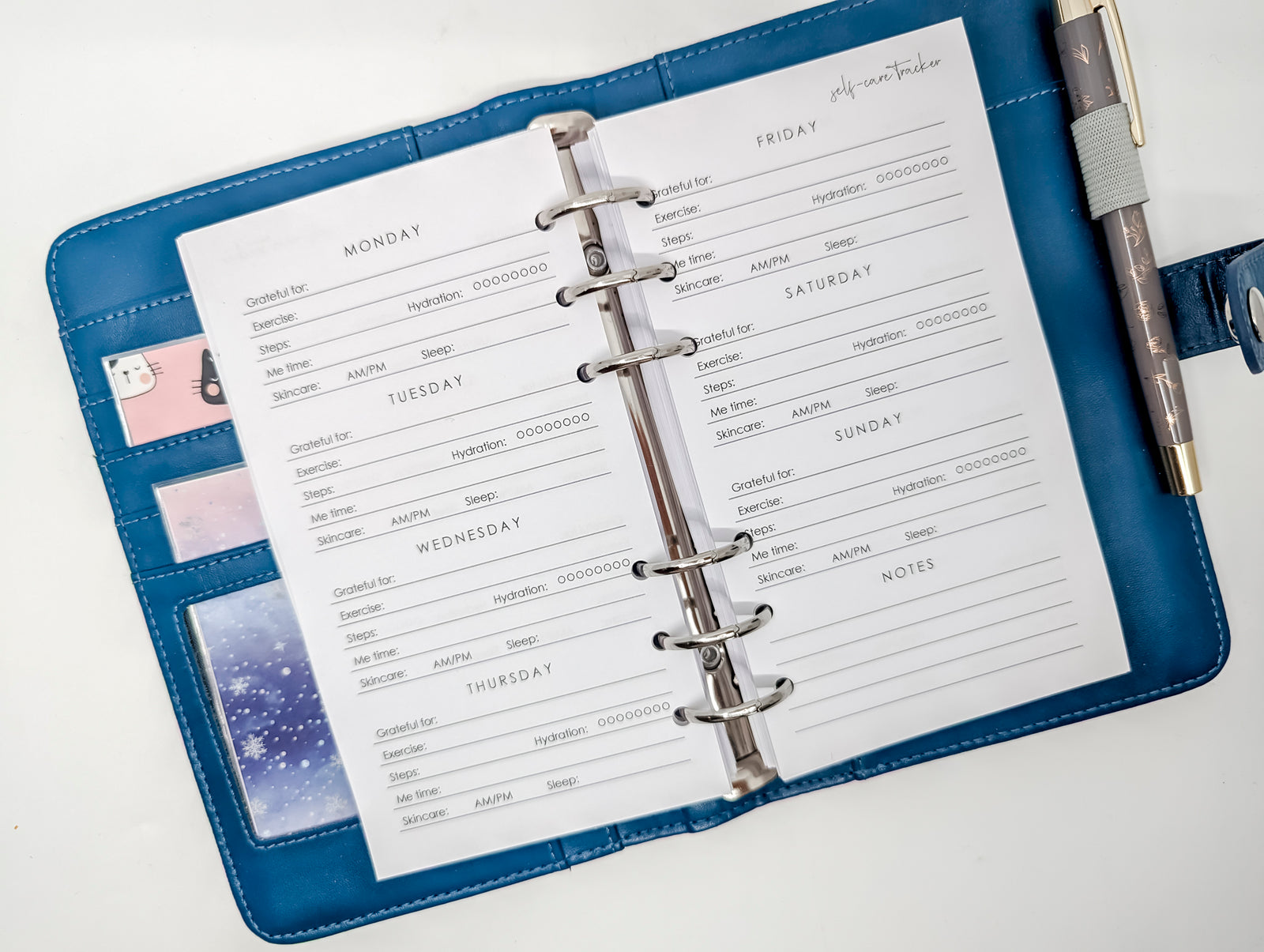 Personal Size Self-Care Trackers