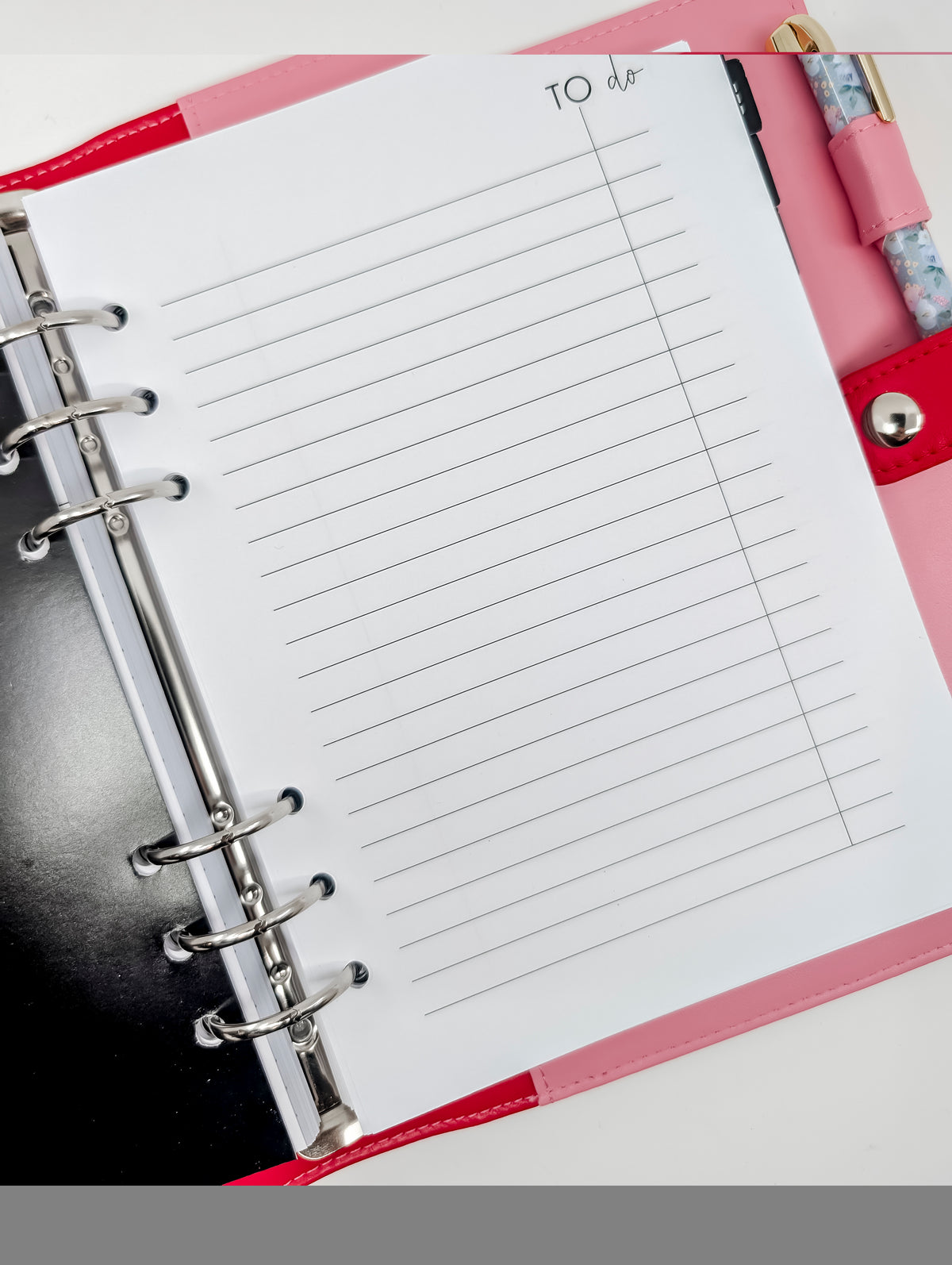 A5 To Do List, Black and White Style