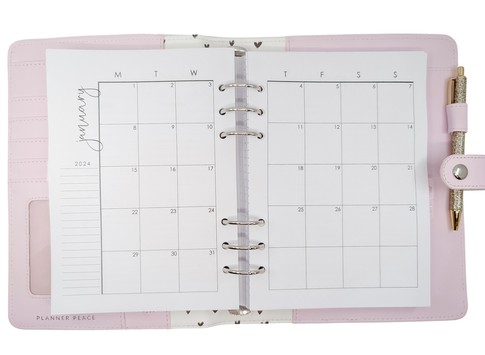 A5 Monthly Layout | Simple Style