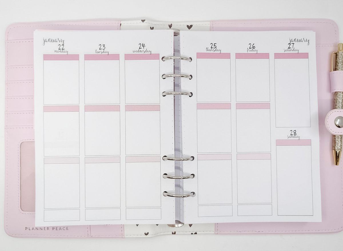 Planner Peace A5 planner refill for 6 ring planner like Kikki.K or Filofax