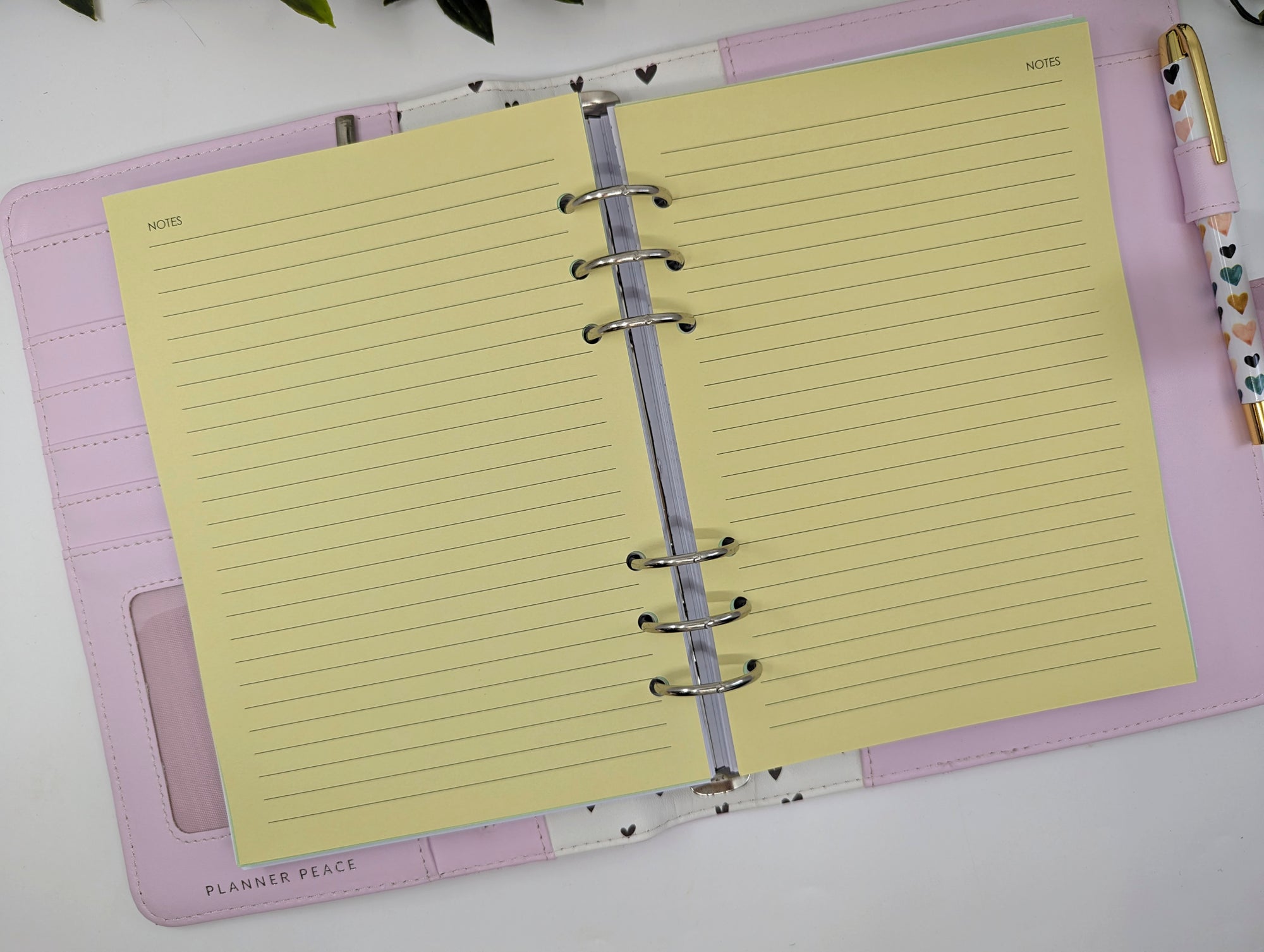 Coloured 125gsm plain notepaper