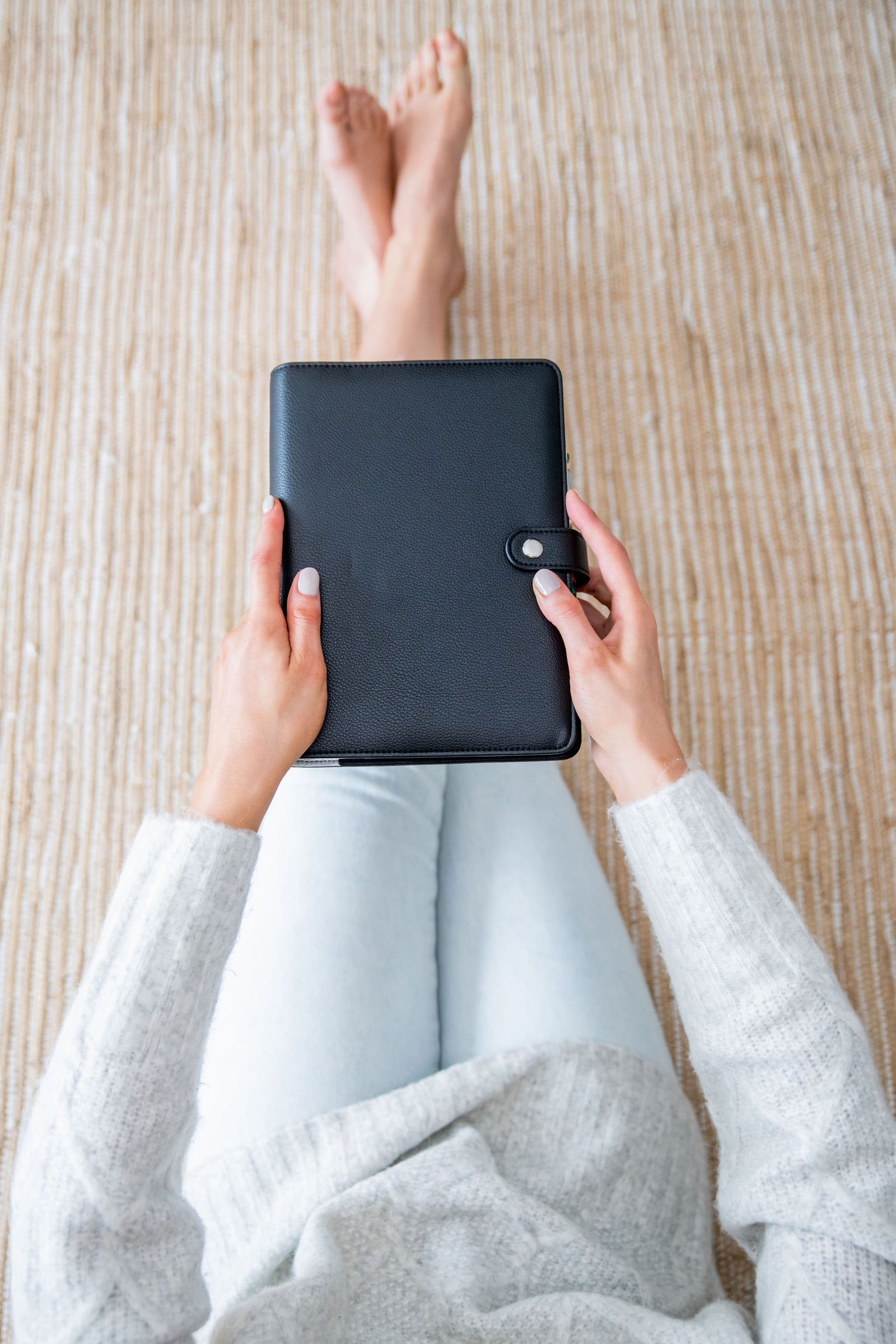 Textured Black A5 Planner