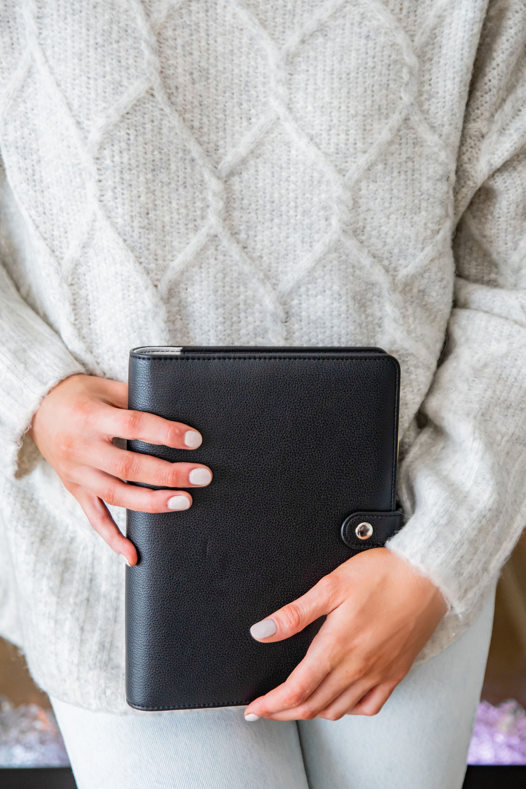 Textured Black A5 Planner