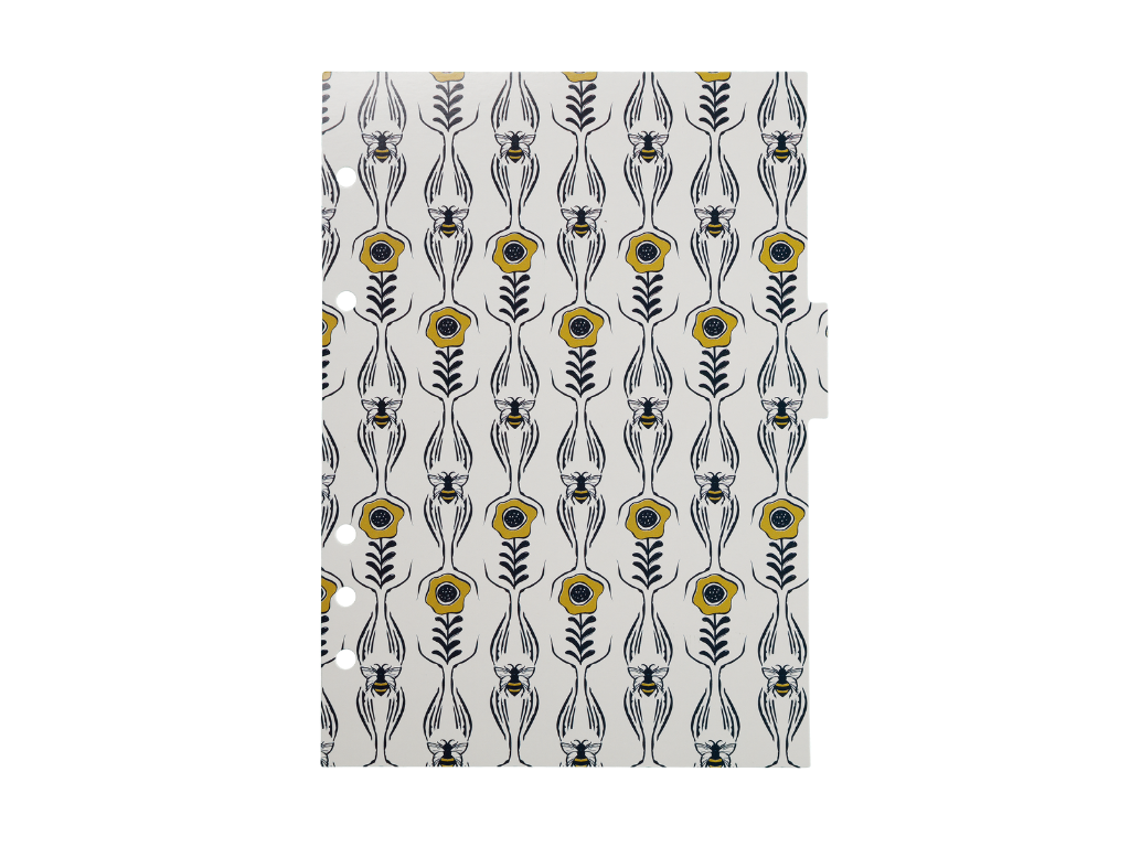 A5 Dividers "Bee Mine" -  6 tab