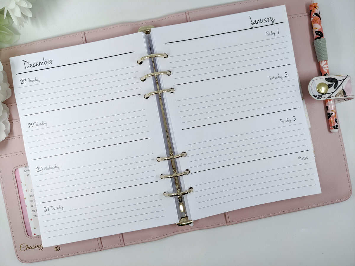 Horizontal Layout With Notes | Lined