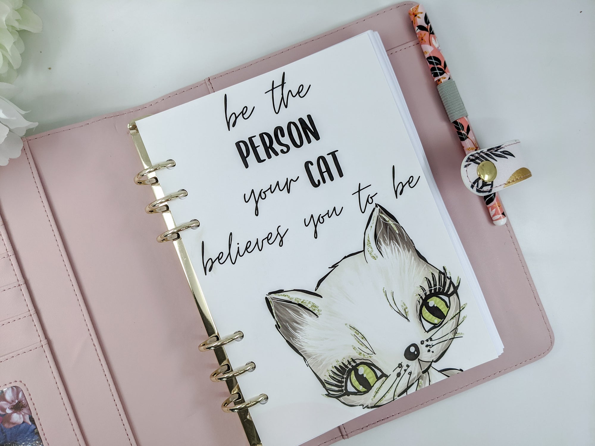 Be the Person Your Cat Believes You To Be Planner Dashboard (B6 or Personal Size)