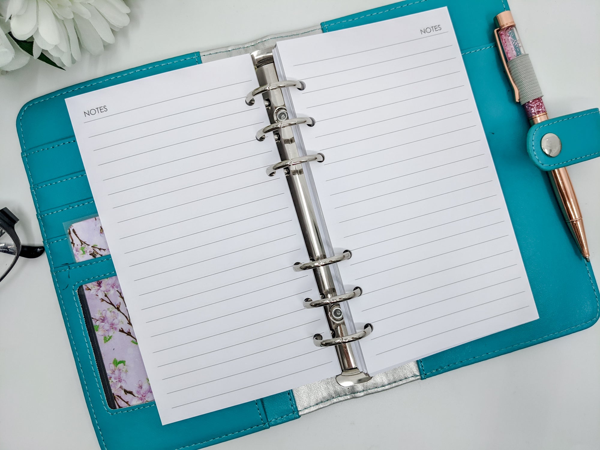 Personal size lined notepaper