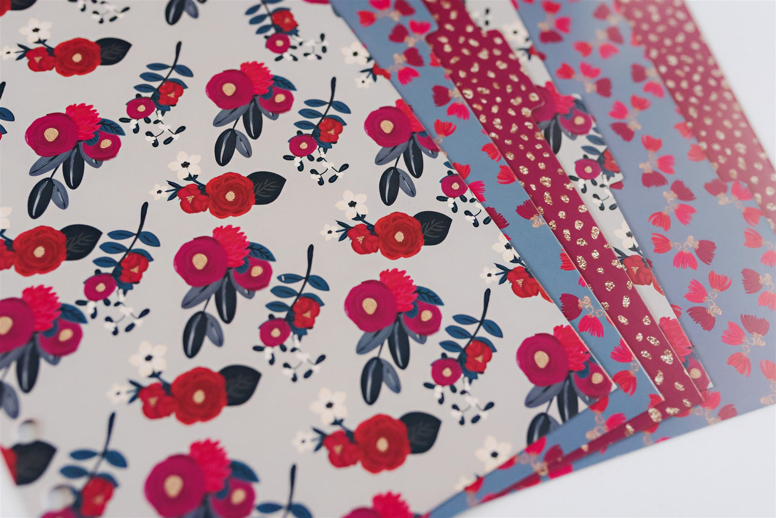 Ruby Blue B6 Planner Dividers