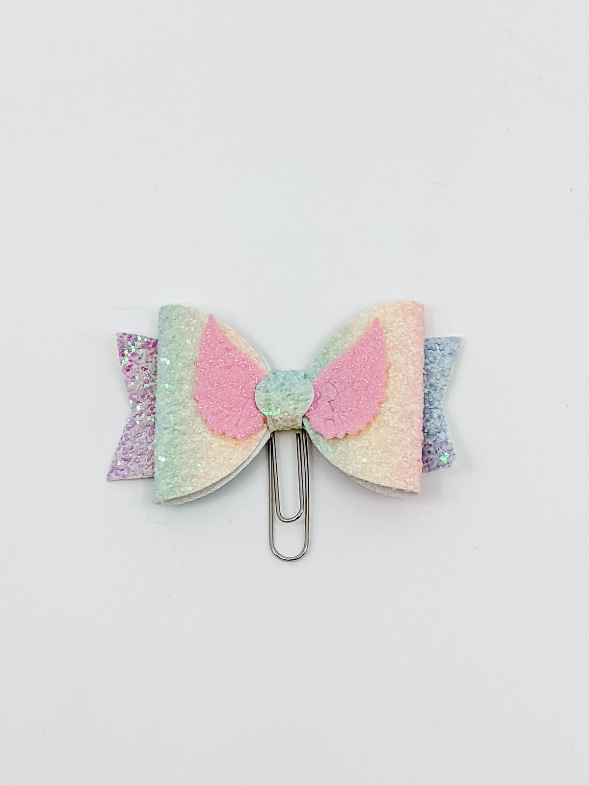 Pastel Angel Bow Clip