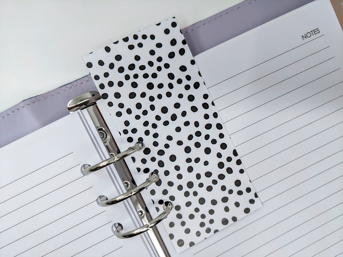 &quot;TODAY&quot; Page Marker -  Black and White Dots