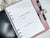A5 gardening planner inserts