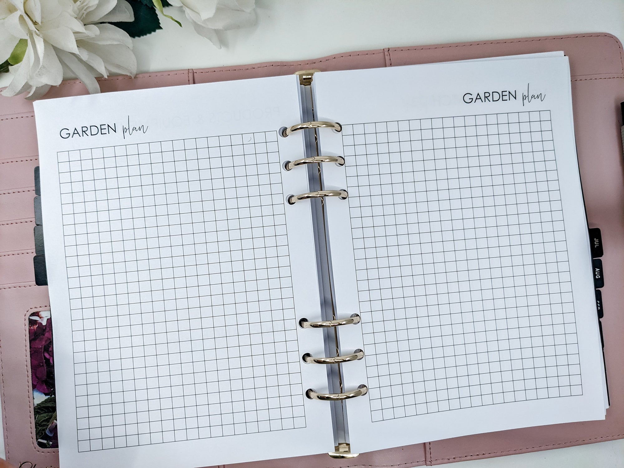 Planner Peace A5 gardening inserts