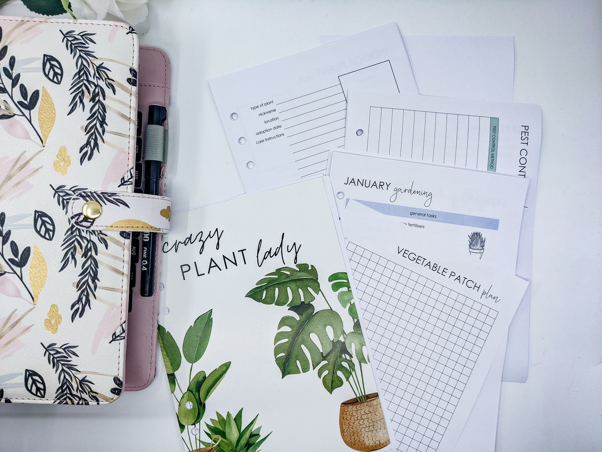 A5 Gardening planner inserts