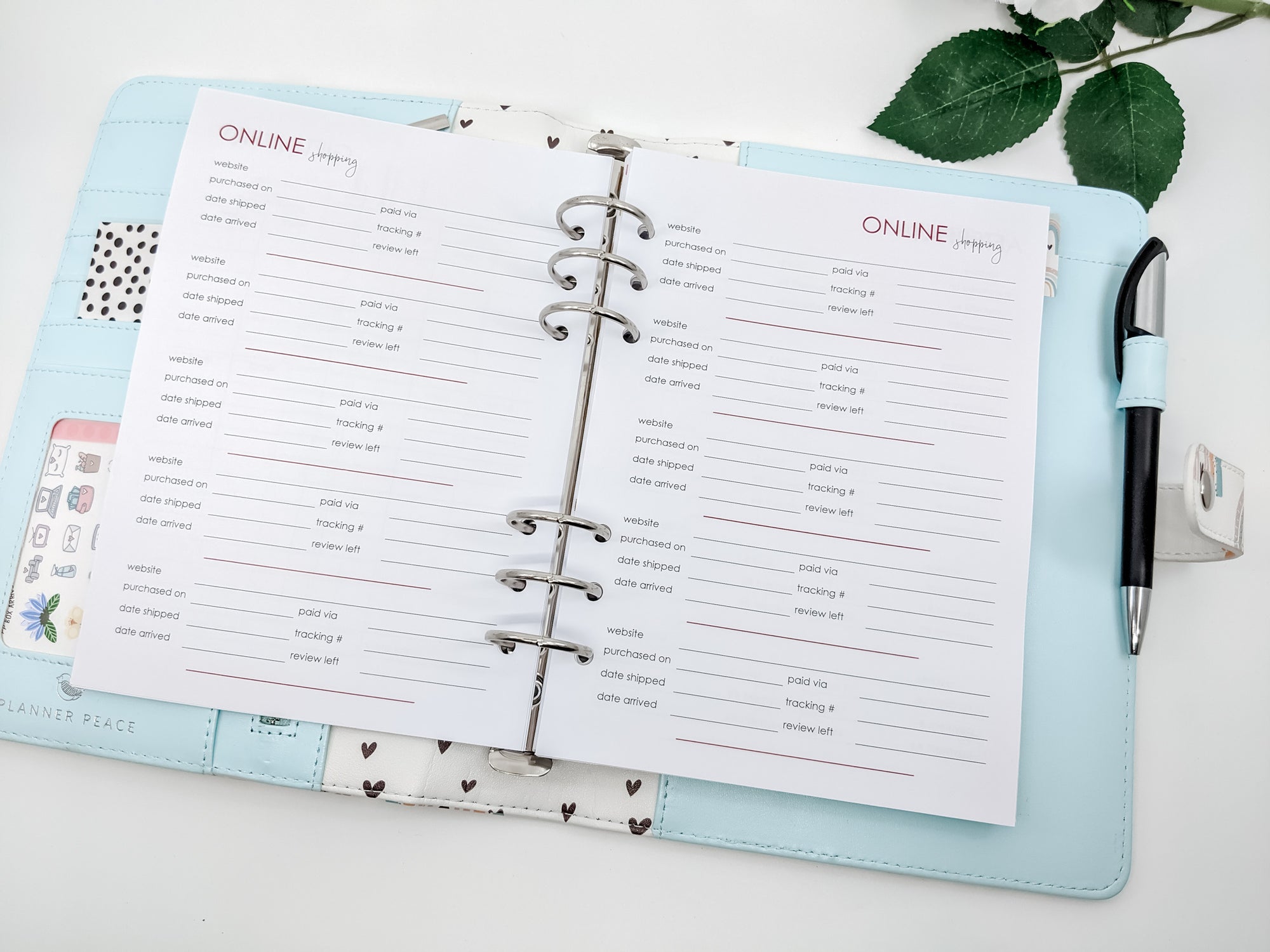 A5 Christmas Planner Inserts for Planner Peace planners