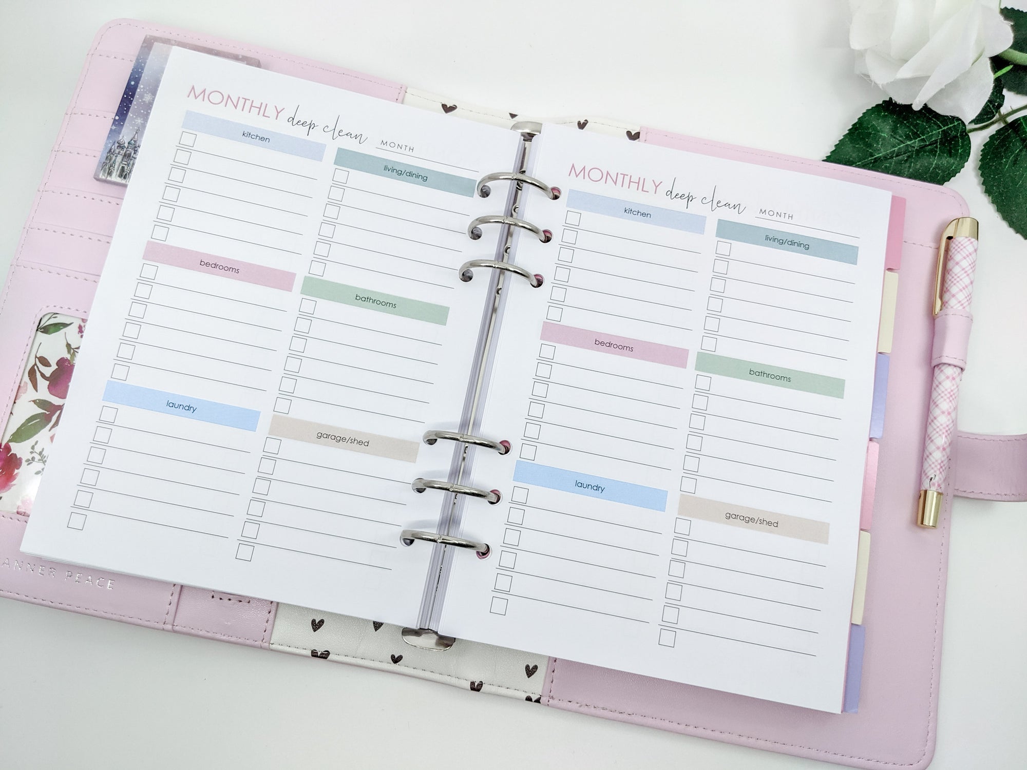 Planner inserts for A5 planner