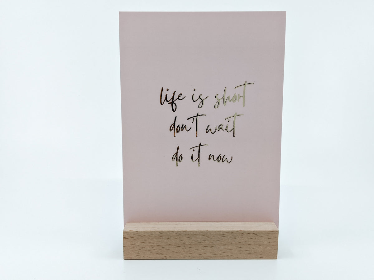 Gold Foiled Inspiration Cards &amp; Stand