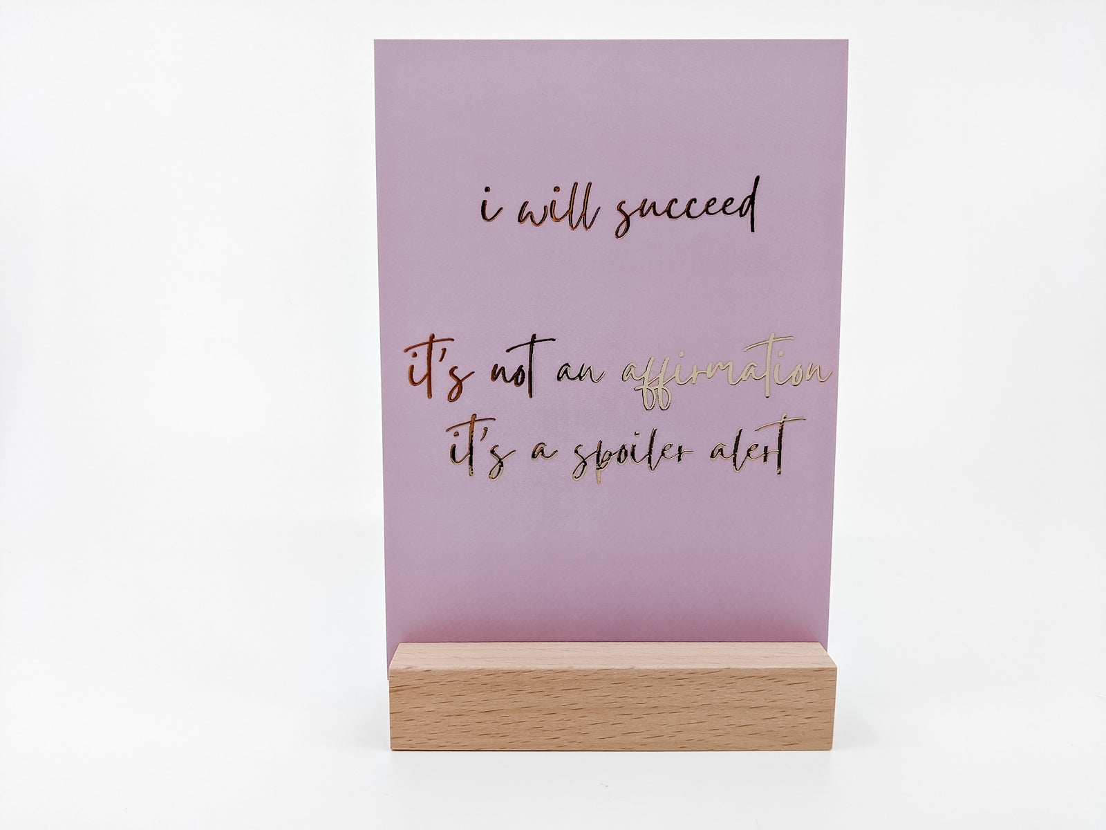 Gold Foiled Inspiration Cards & Stand