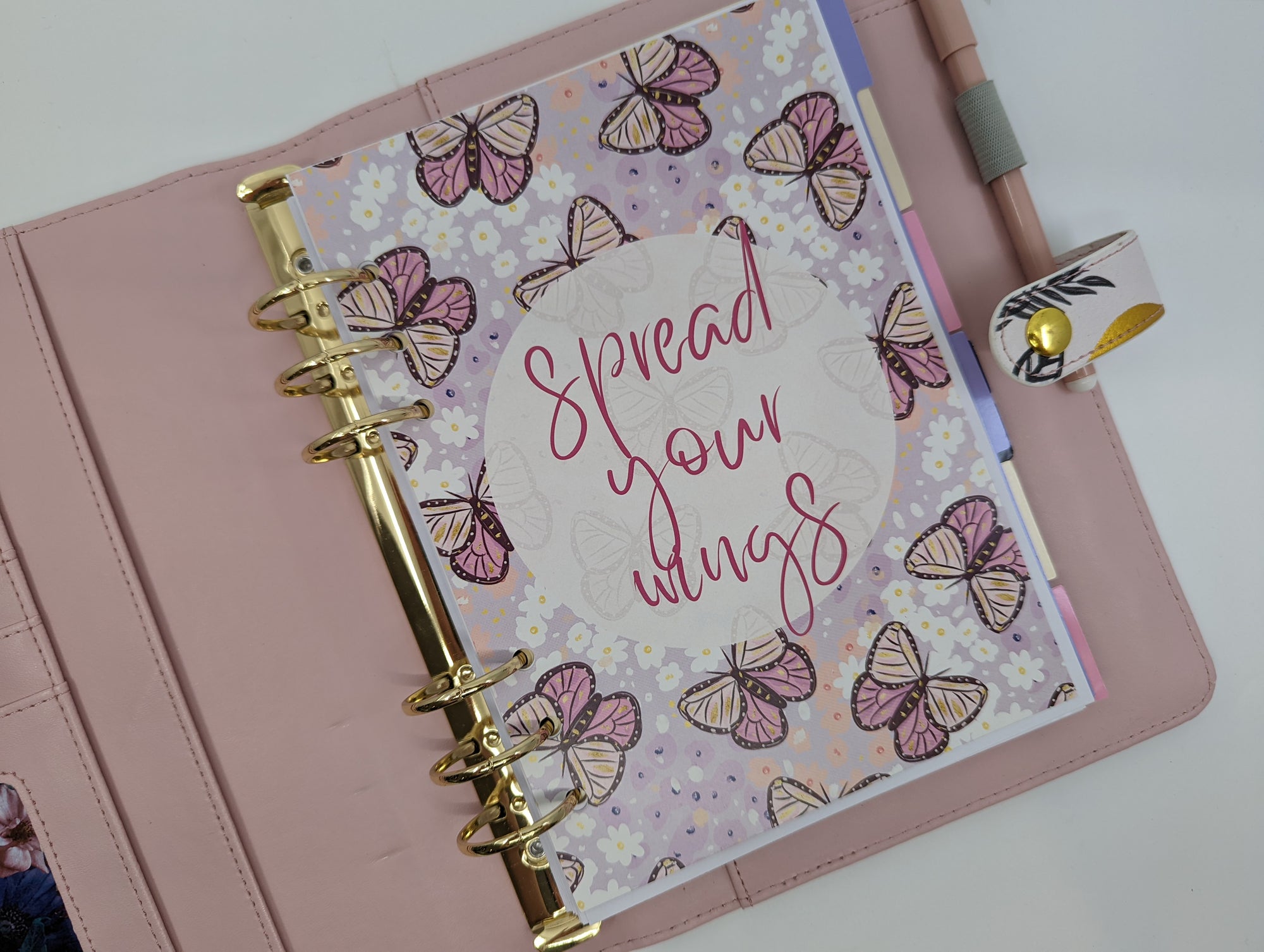 Spread Your Wings Planner Dashboard (A5 size)