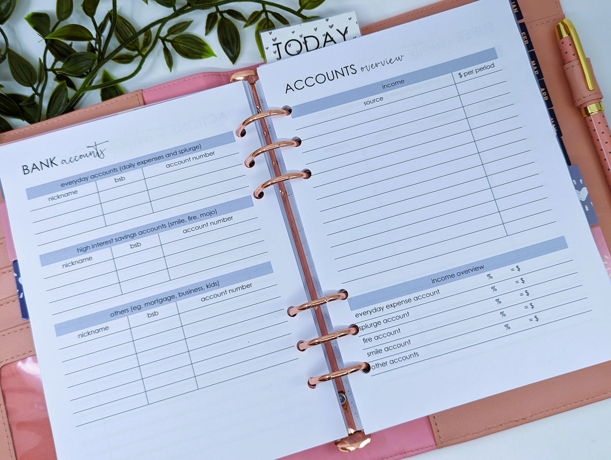 A5 &quot;No Shoes&quot; (Barefoot style) Budget &amp; Finance Pack