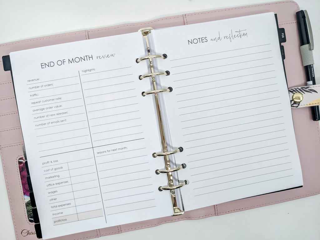 Business Planner Bundle - Planner and Dividers included