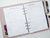 Goal planning sheets for A5 business planner
