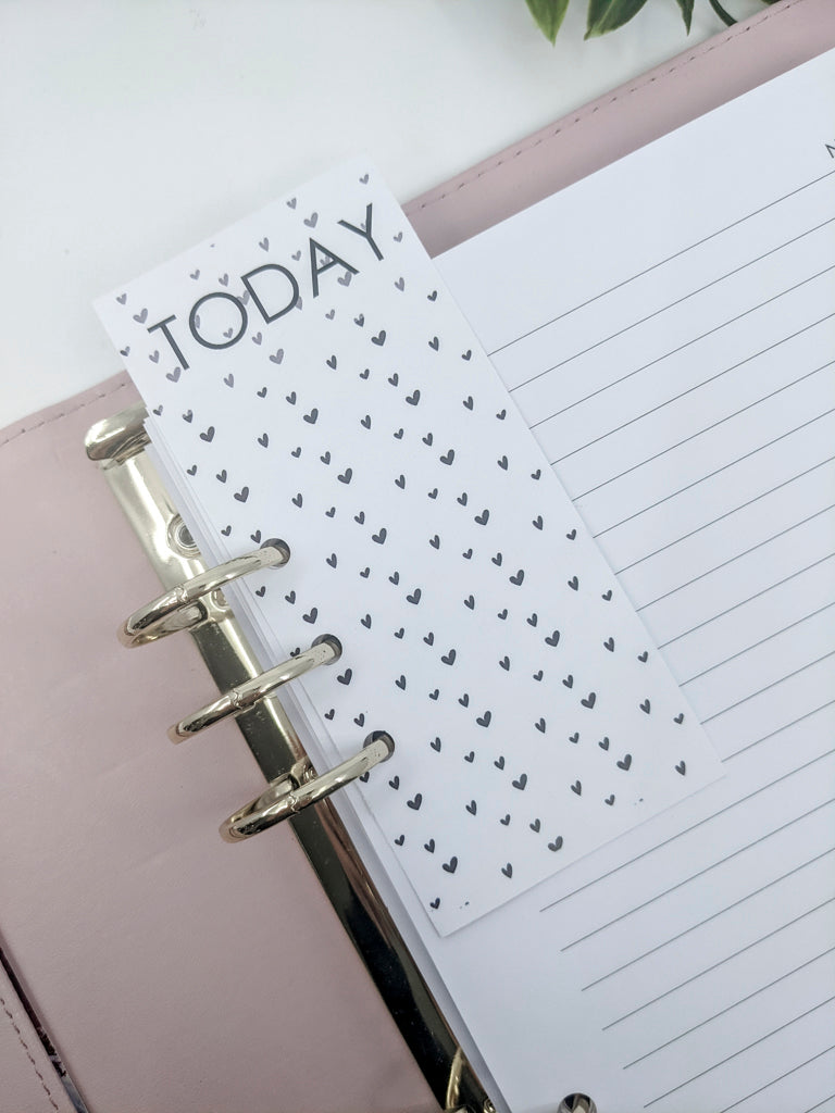 &quot;TODAY&quot; Page Marker -  Polka Hearts