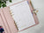 Daily Planner Insert with To Do List and Cleaning Section