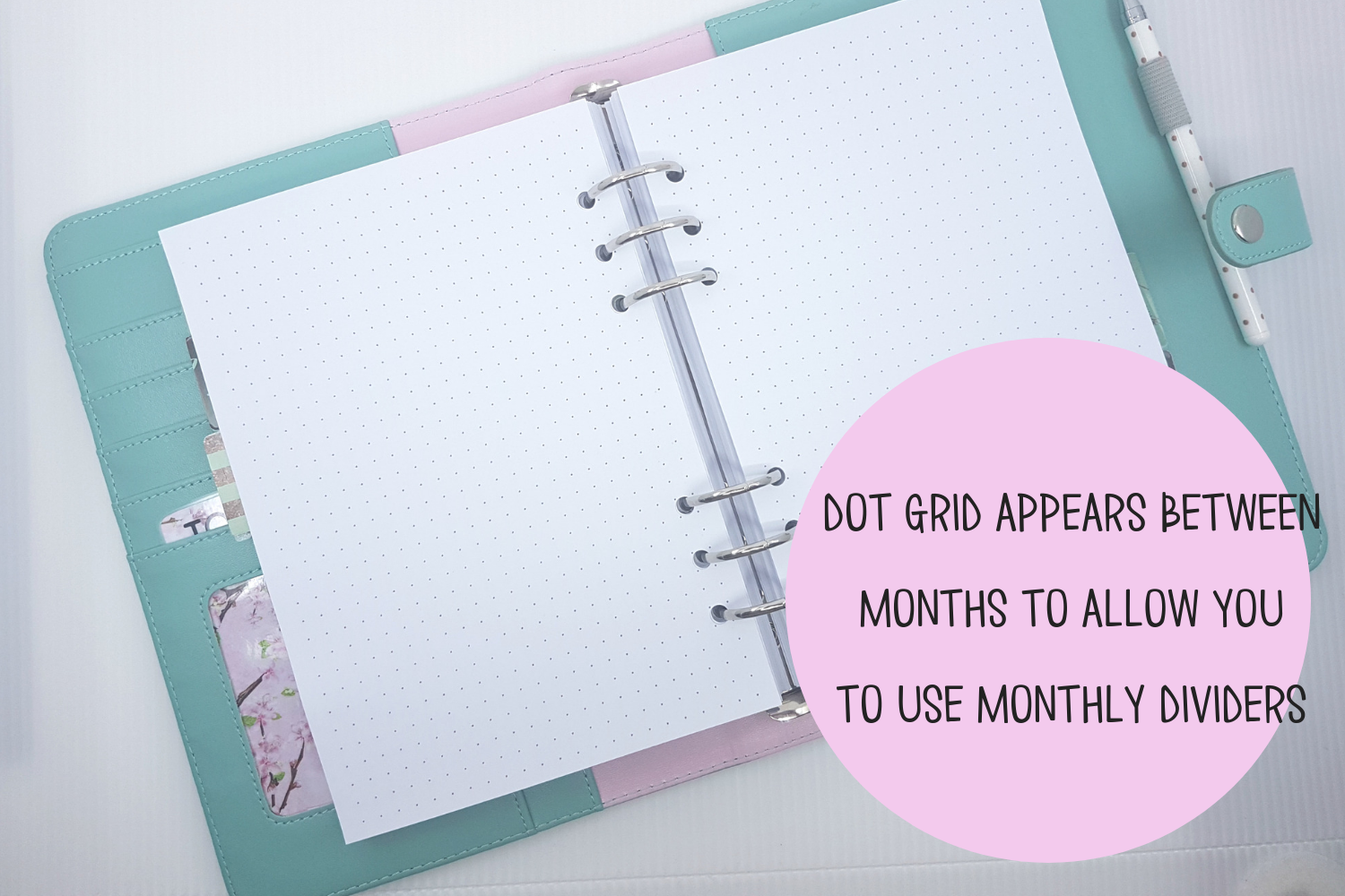 Personal size Weekly Horizontal Layout | Monochrome | Lined or Unlined