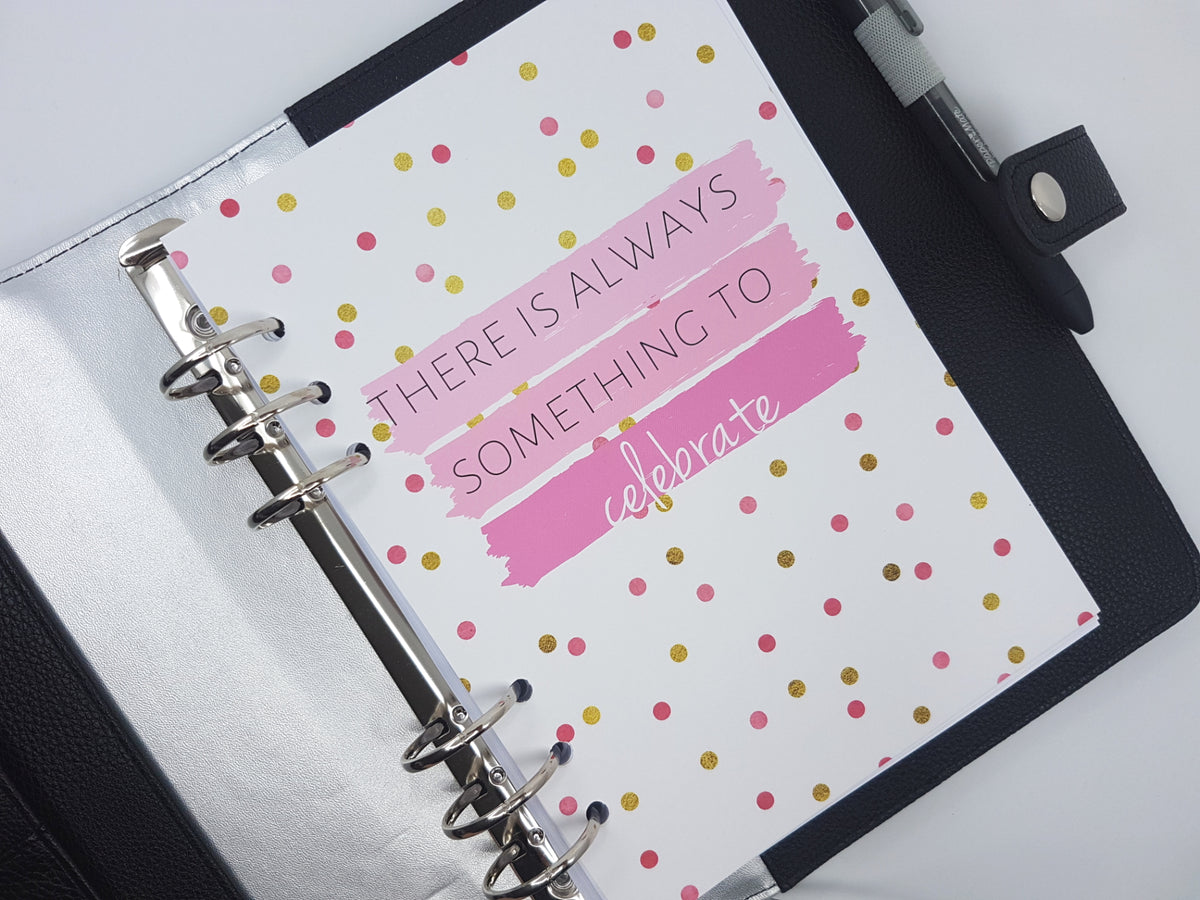 Always Celebrate Planner Dashboard (B6 or Personal Size)