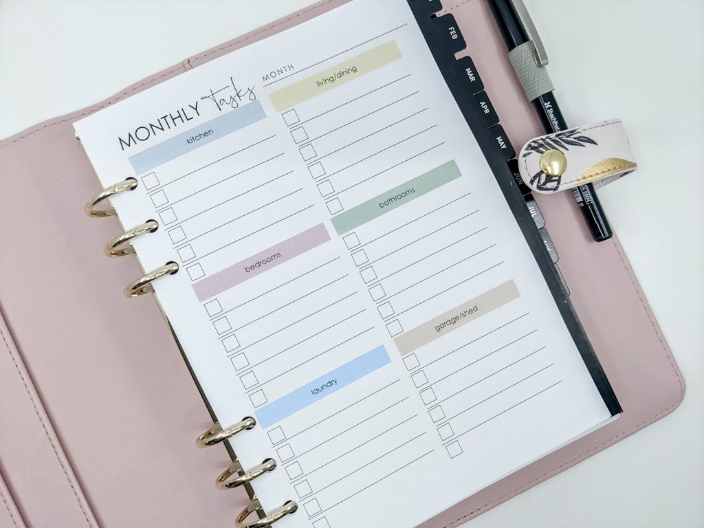 A5 Cleaning Planner Refill for A5 planners by Planner Peace