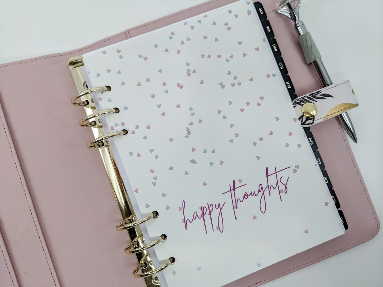 Happy Thoughts Planner Dashboard (A5 size)