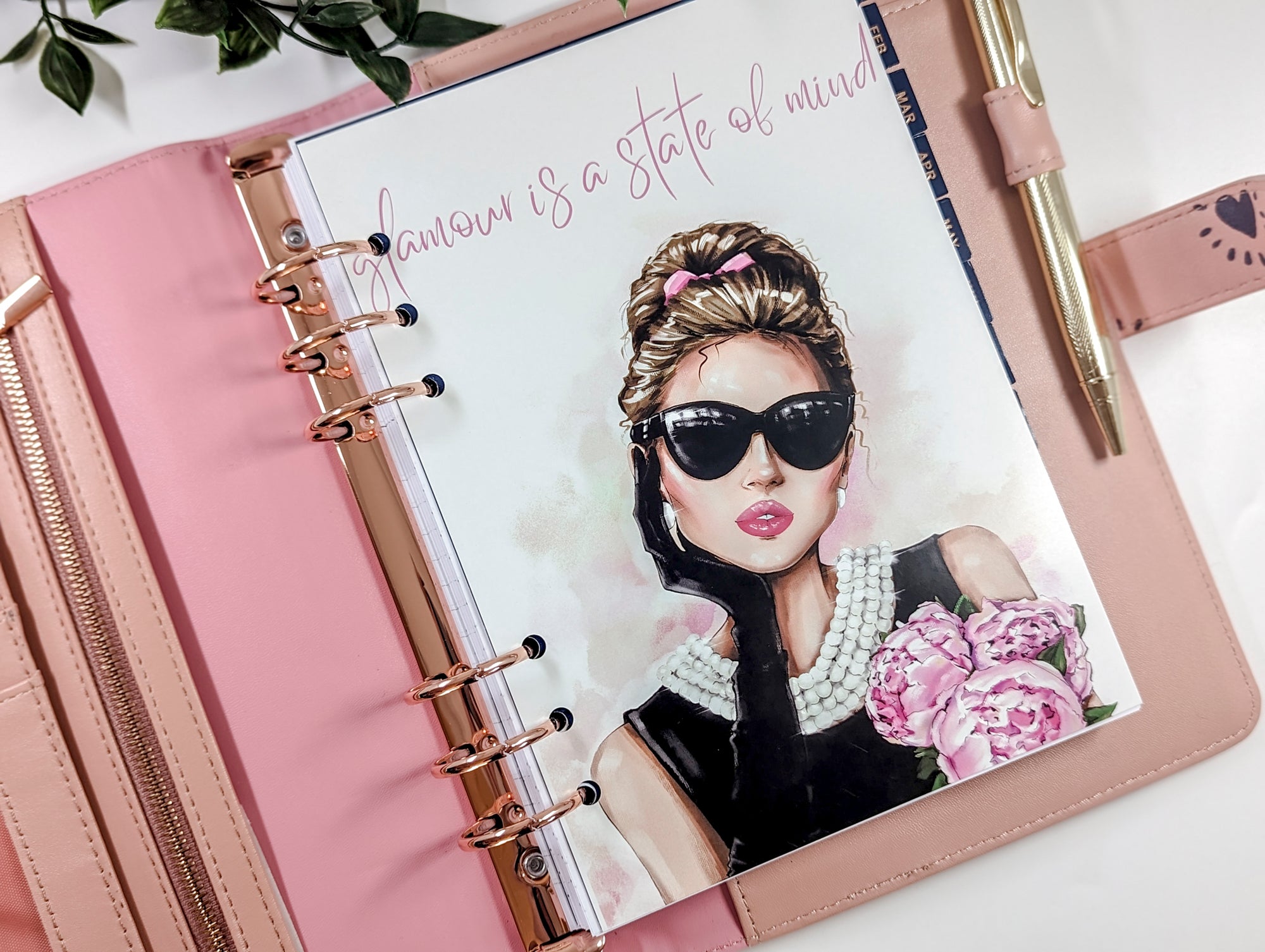 Glamour Is A State of Mind Planner Dashboard (B6 and Personal Size)
