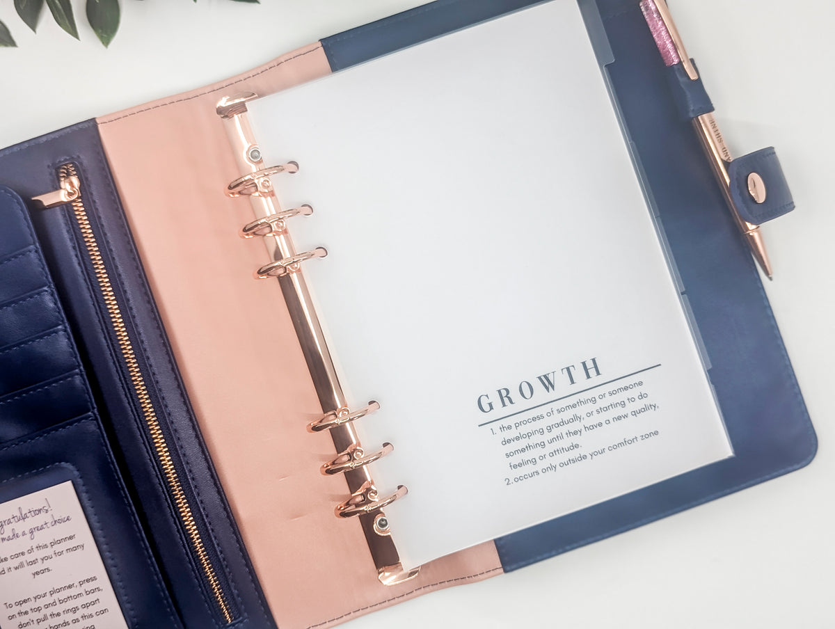 Growth Planner Dashboard VELLUM/TRANSPARENT (A5 Size)