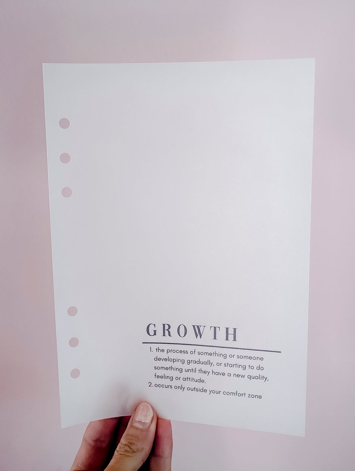Growth Planner Dashboard VELLUM/TRANSPARENT (A5 Size)