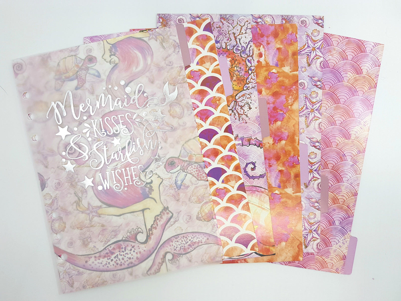 Personal Size Dividers & Dashboard Set- "Mermaids"