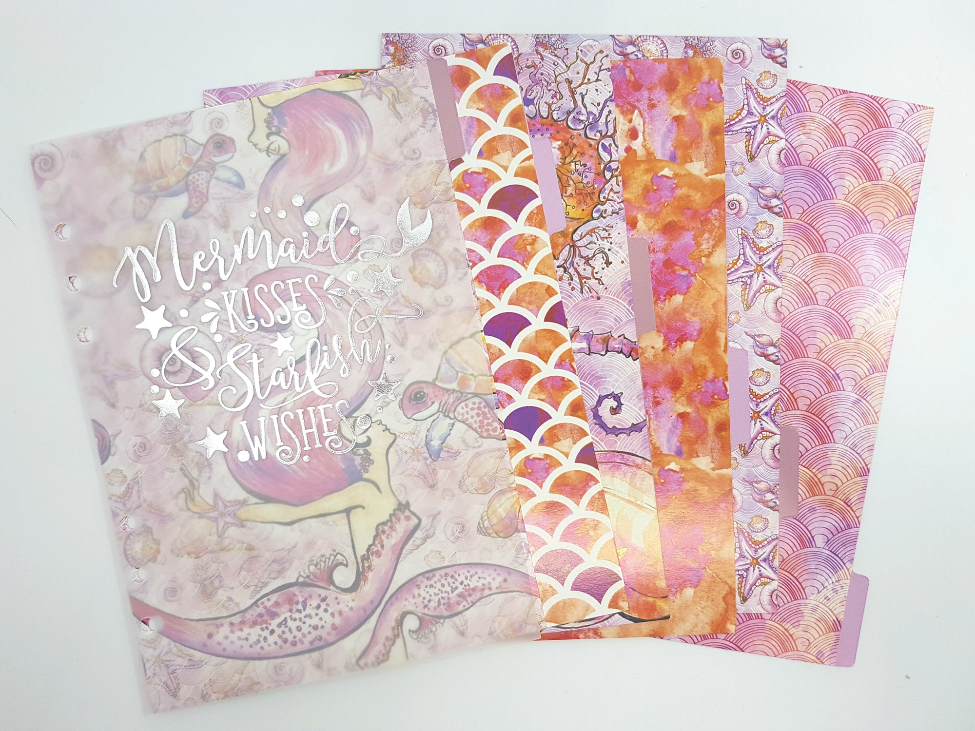 Personal Size Dividers & Dashboard Set- "Mermaids"