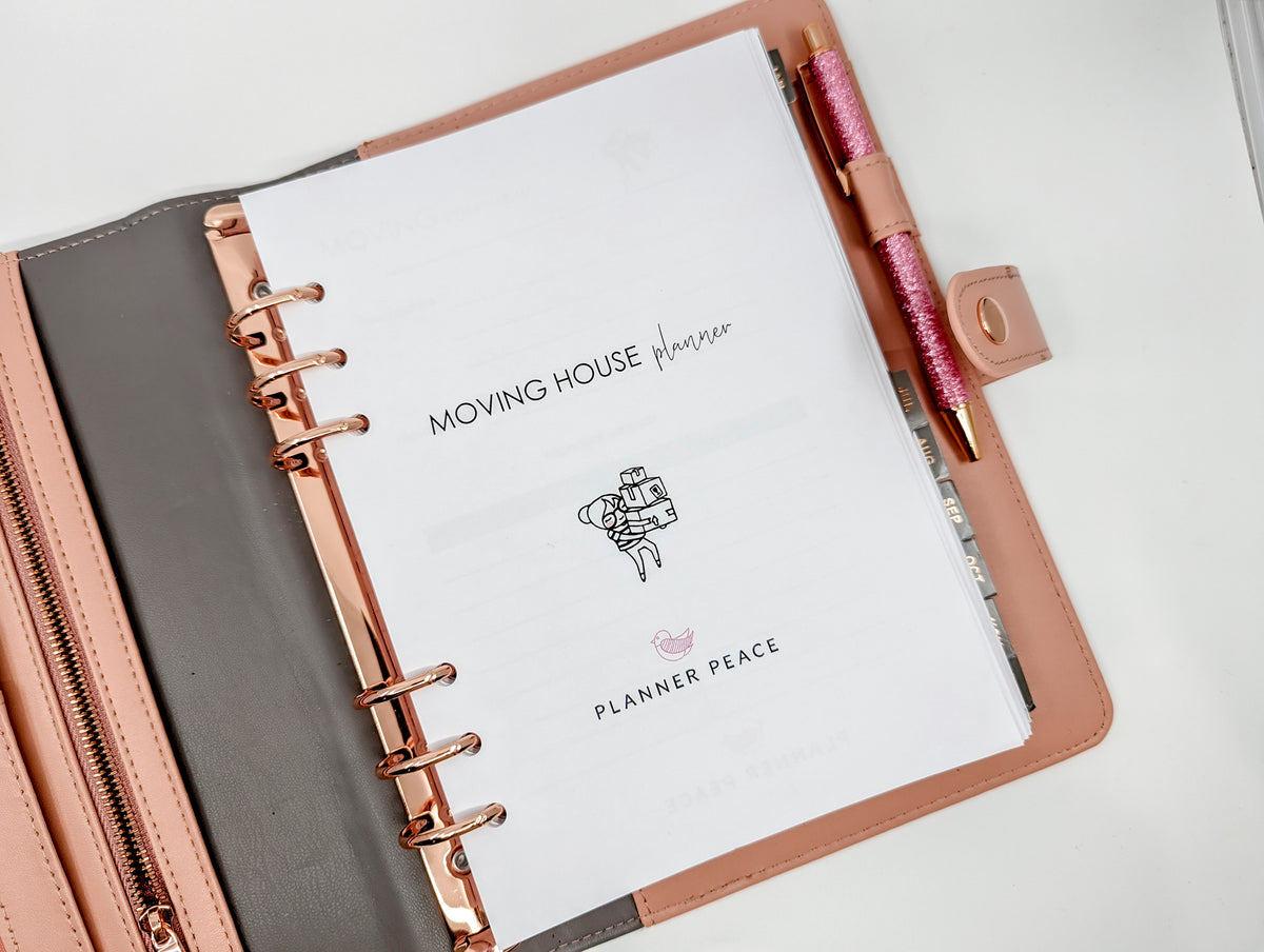 A5 moving house planner inserts