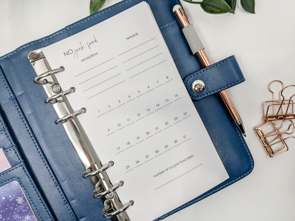 Personal Size No Spend habit trackers