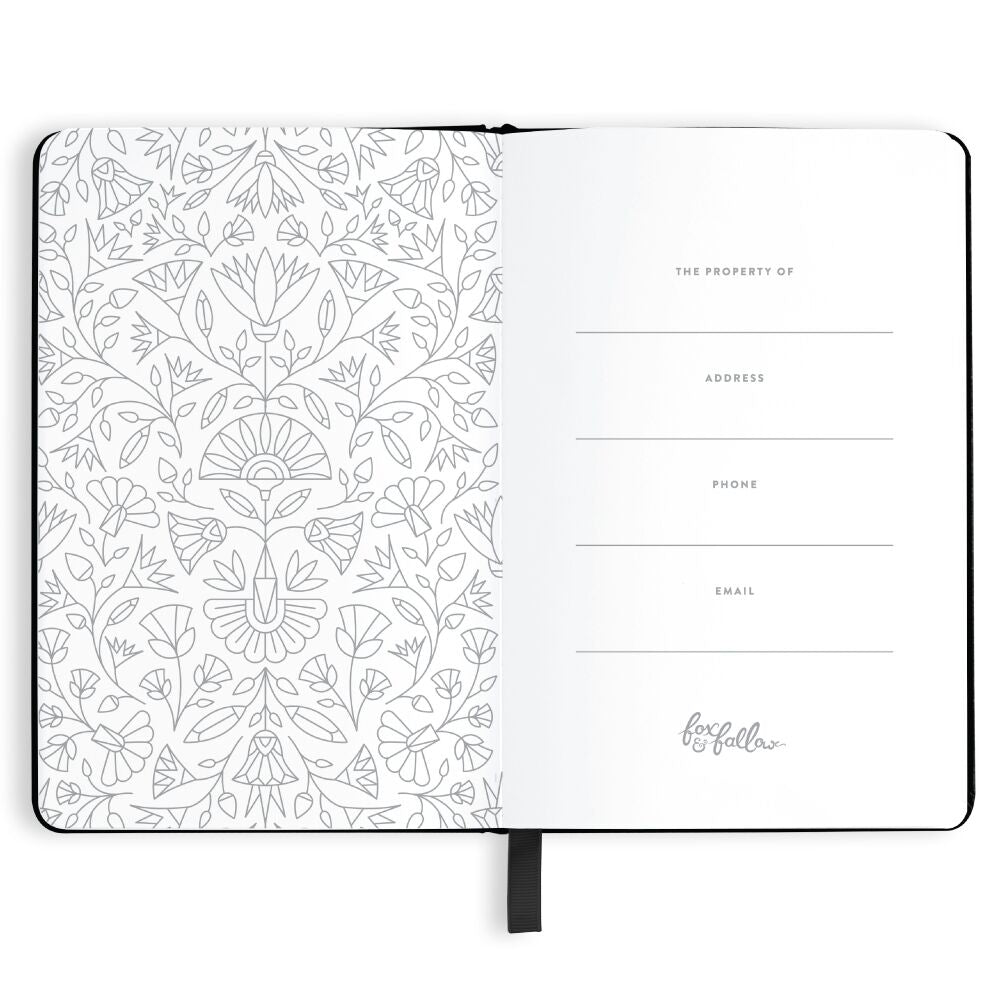 Obsidian Dot Grid Journal | Fox and Fallow