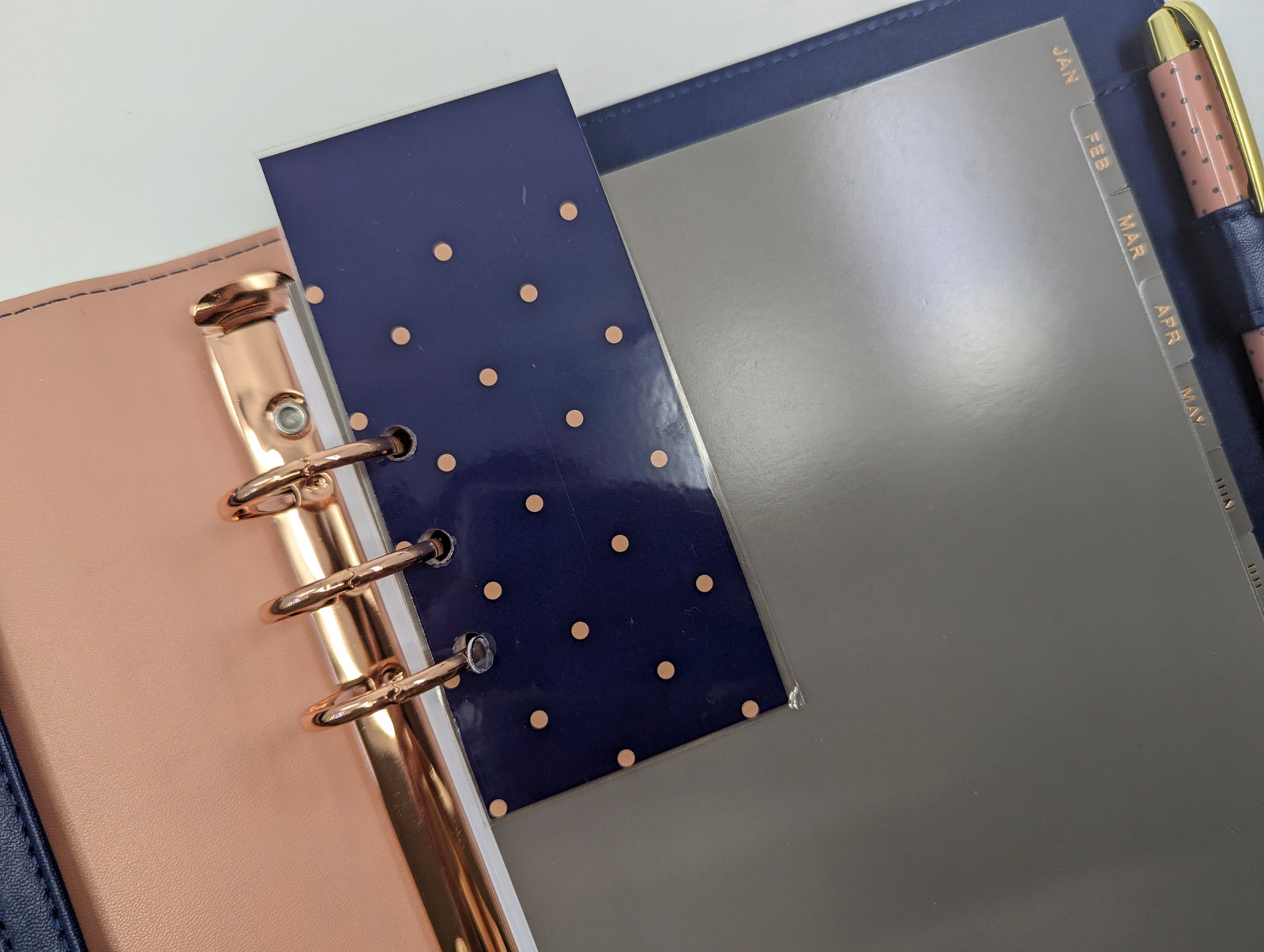 "TODAY" Page Marker -  Peach Polka Dot