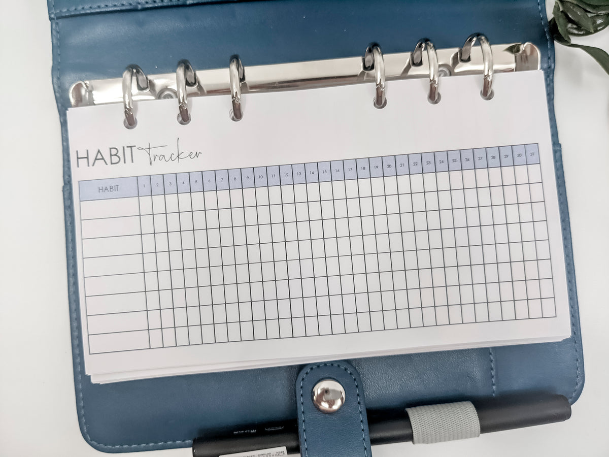Personal size planner refills for habit tracking by Planner Peace Australia