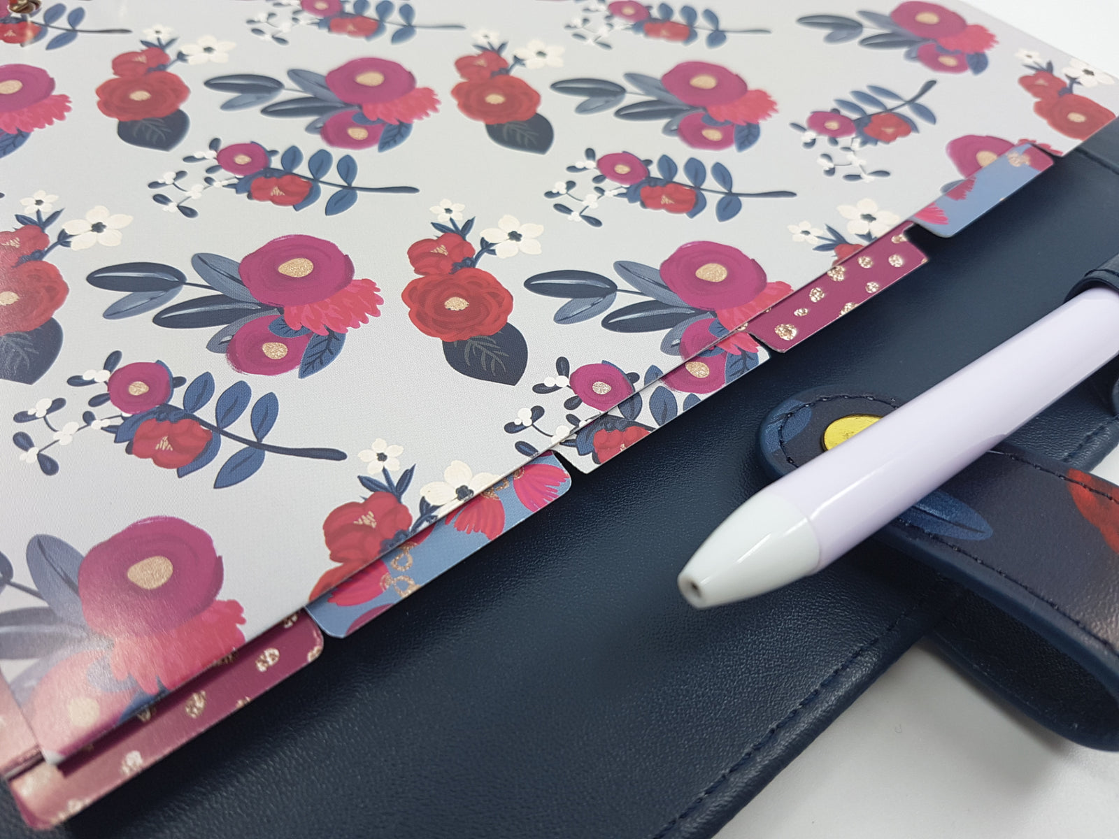 Ruby Blue B6 Planner Dividers