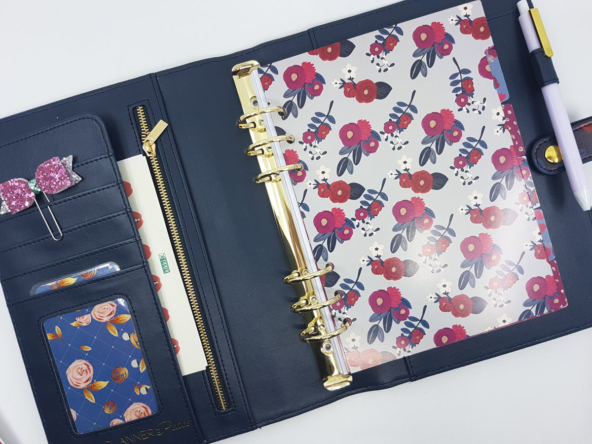 Ruby Blue B6 Planner Dividers