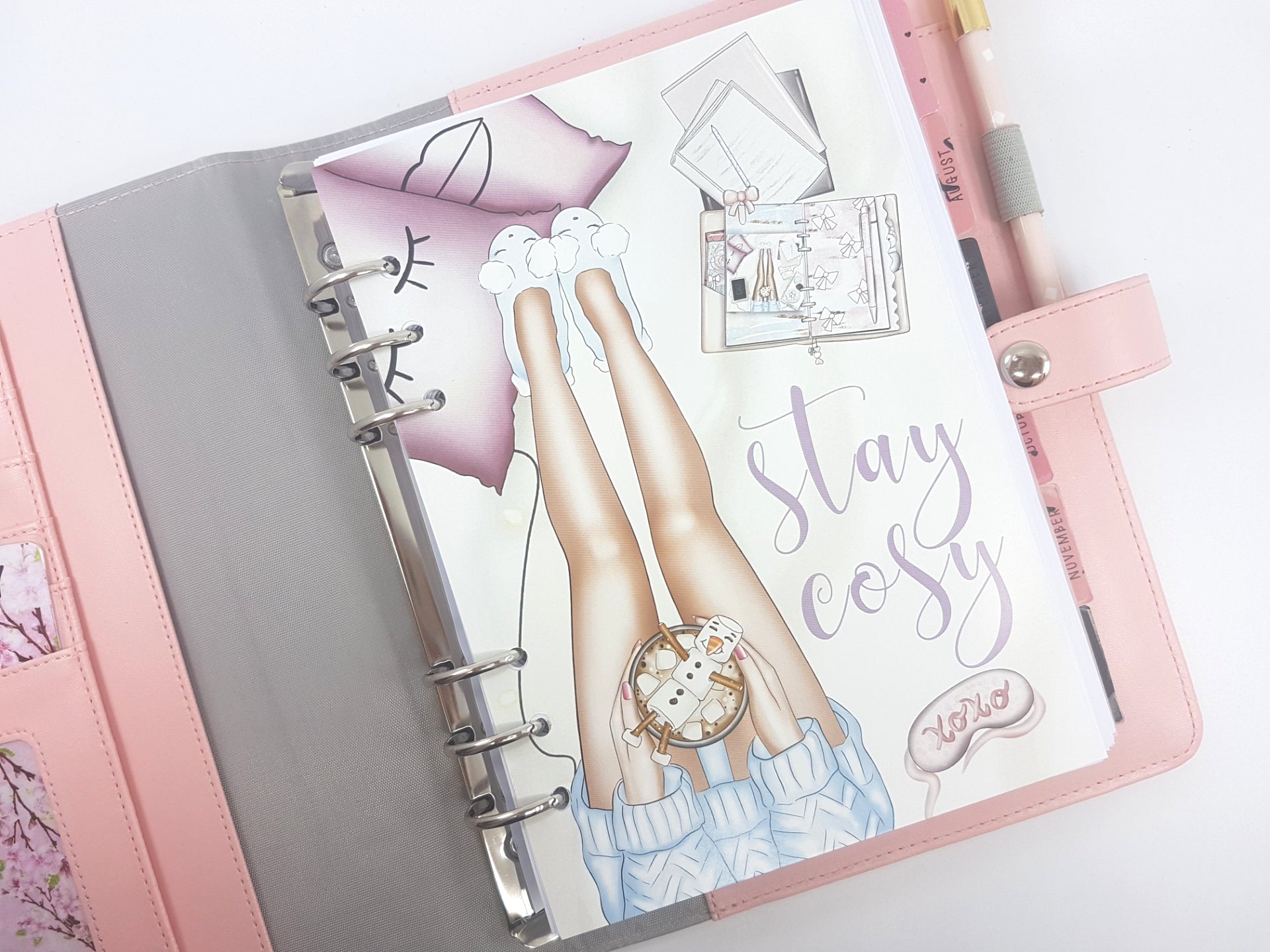 Stay Cosy Planner Dashboard (B6 or personal size)