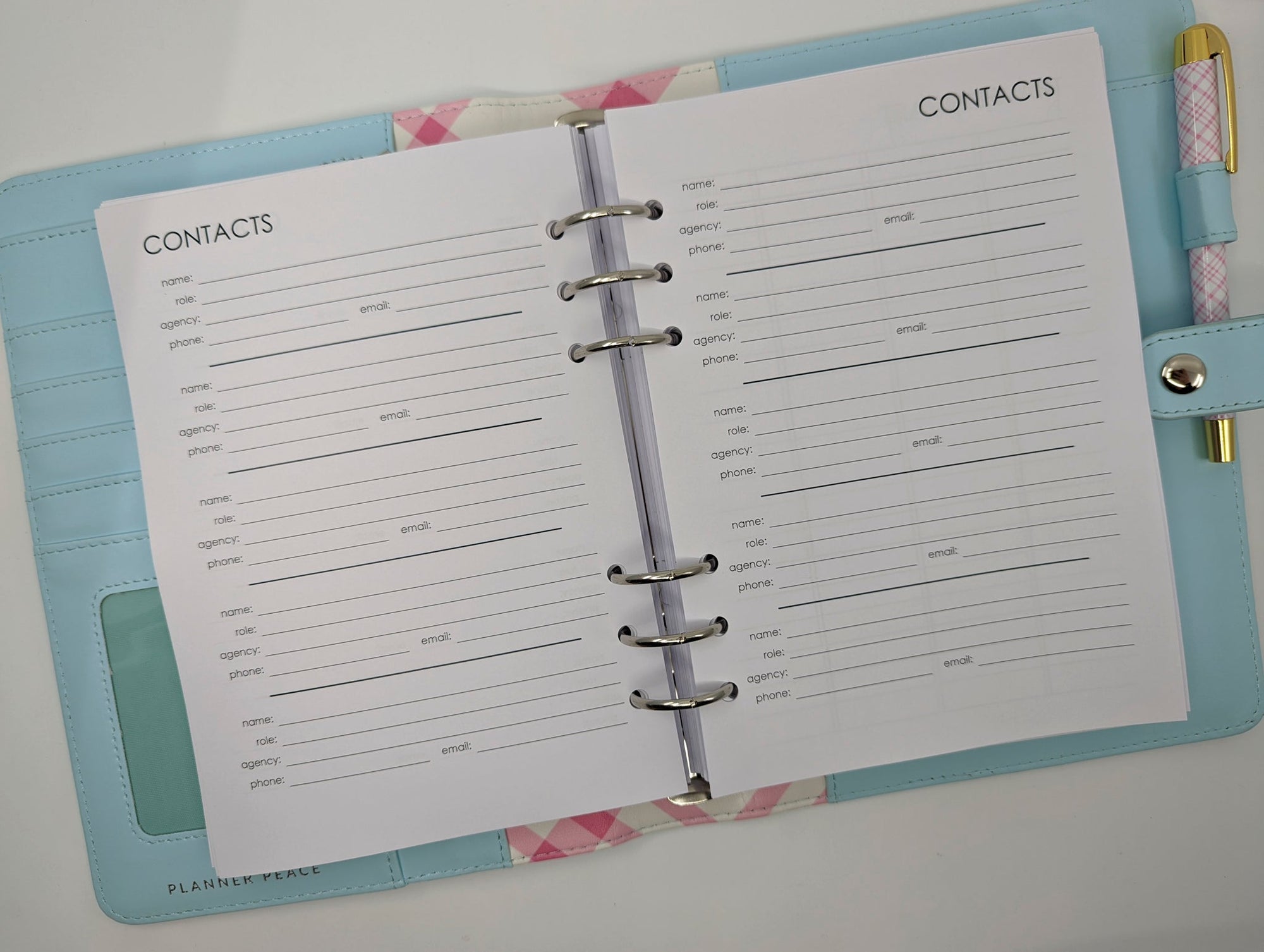 A5 NDIS Planner Inserts