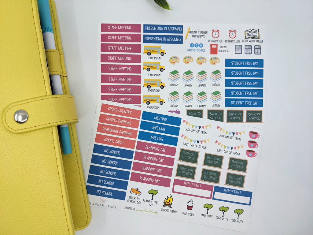 Teacher Planner stickers